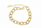 Bracelet | 18K Gold - Twisted Oval - W 10mm - L 17+5cm - Ladies