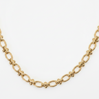 Necklace | 18K Gold - Twisted Anchor - W 7mm - L 41+5cm - Women's