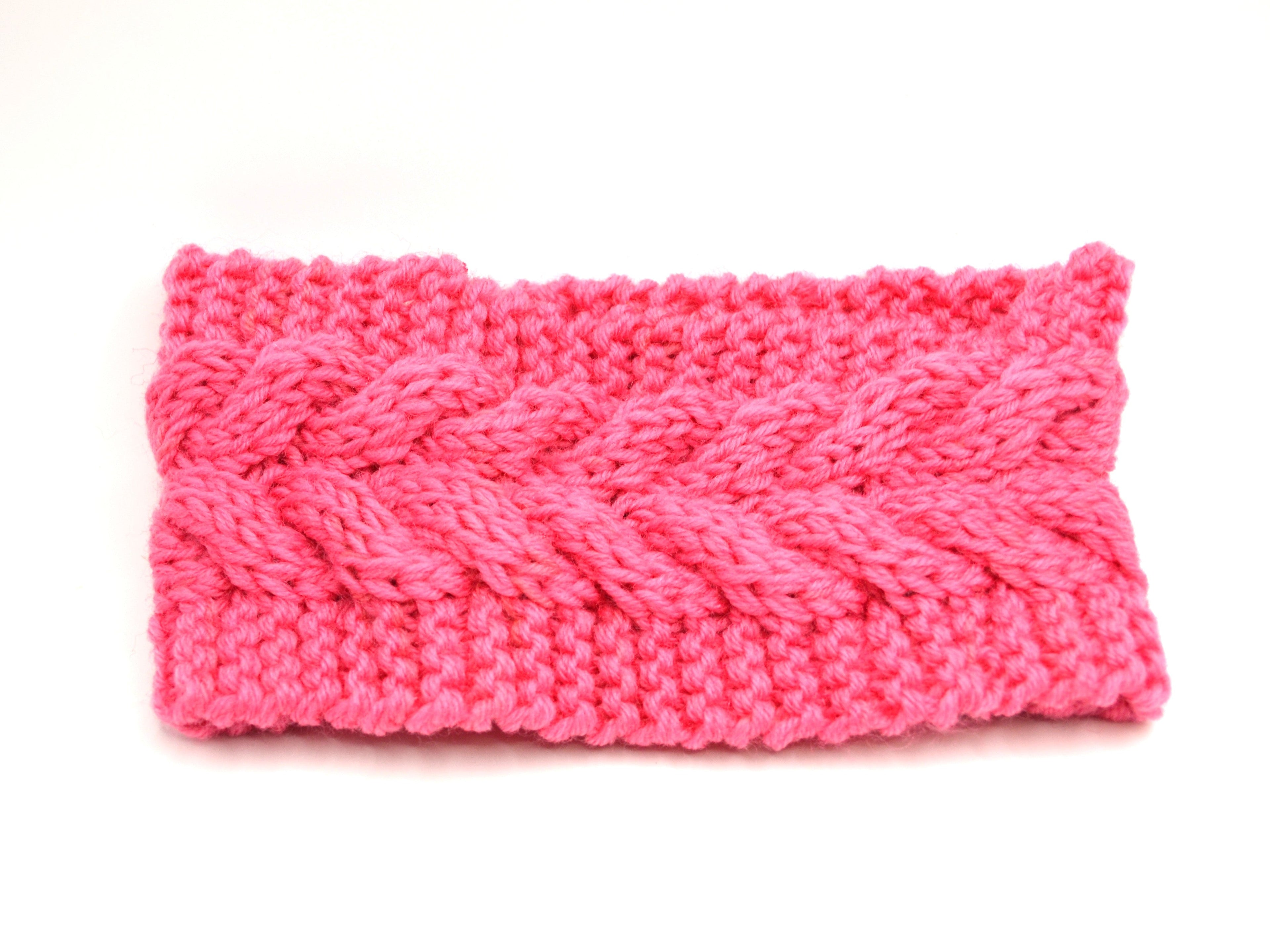 Stirnband - Pink - Frauen - Teenager - Herbst - Winter