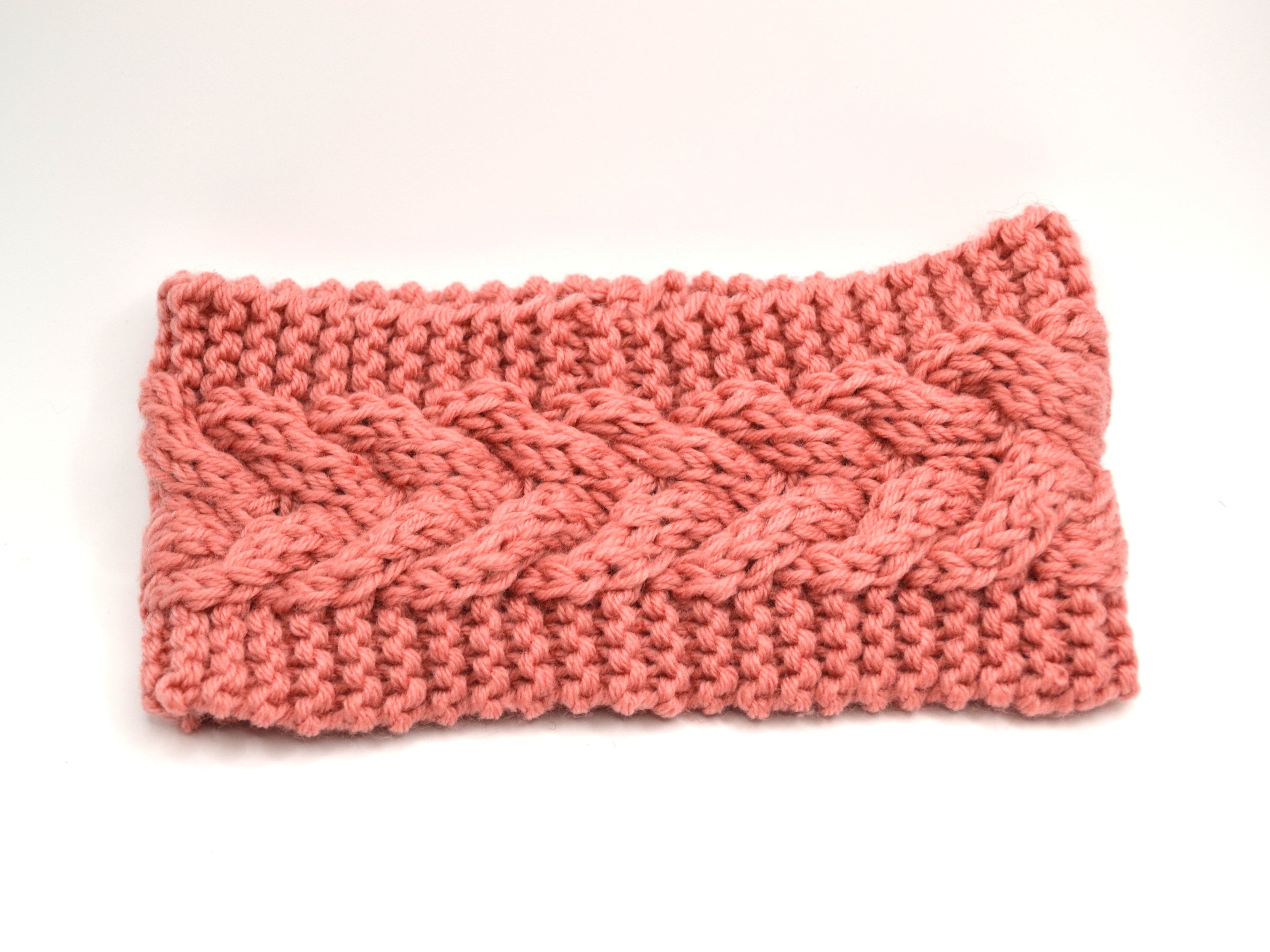 Stirnband - Altrosa - Frauen - Teenager - Herbst - Winter