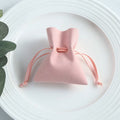 Jewelry Pouch | Velvet - L.W 10x8cm - Light Pink