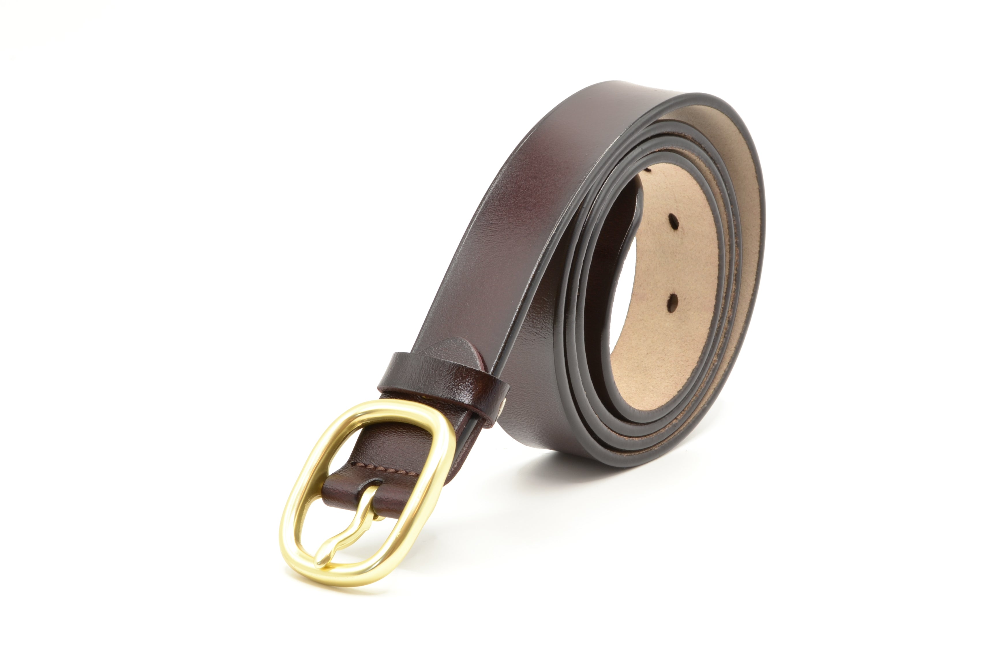 Eleganter Ledergürtel - Goldene Schnalle - 115cm x 28mm - Damen