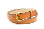 Leather Belt | Elegance - Gold Buckle - 115cm x 28mm - Women's