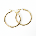 Creolen | 18K Gold - Classic Hoops - 35mm - Damen