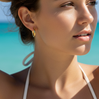 Creolen | 18K Gold - Baby Hoops - 15mm - Damen