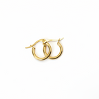 Creolen | 18K Gold - Baby Hoops - 15mm - Damen