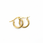 Creolen | 18K Gold - Baby Hoops - 15mm - Damen