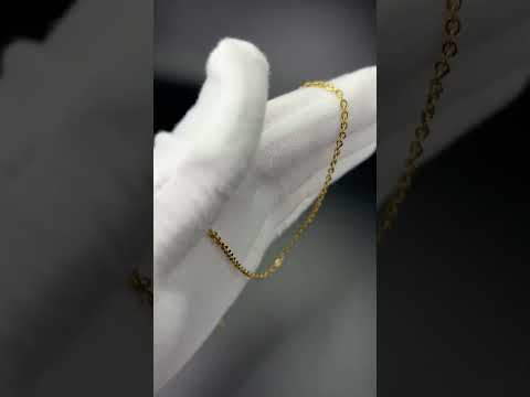 Halskette | 18K Gold - Ankerkette - B 3mm - L 43+5cm - Damen